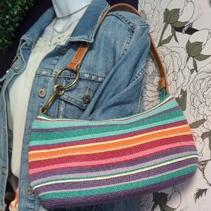 Cato Multicolor Striped Shoulder Bag